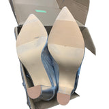 Wsheliu Womens Size 11 Silver Thigh High 4'5" Chunky Heel Zip Up Go Go Boots