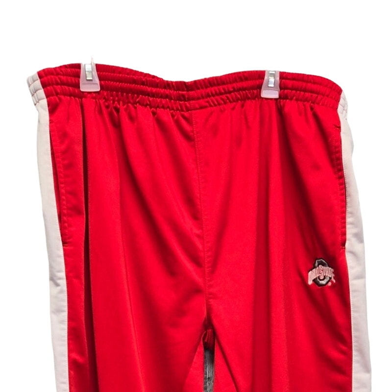 Red Oak Mens 2XL Ohio State Side Stripe Drawstring Waist Athletic Pants