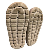 Yueerlu Mens Size 7.5 Tan Soft Cloud Slide On Cushioned Sandals House Slippers