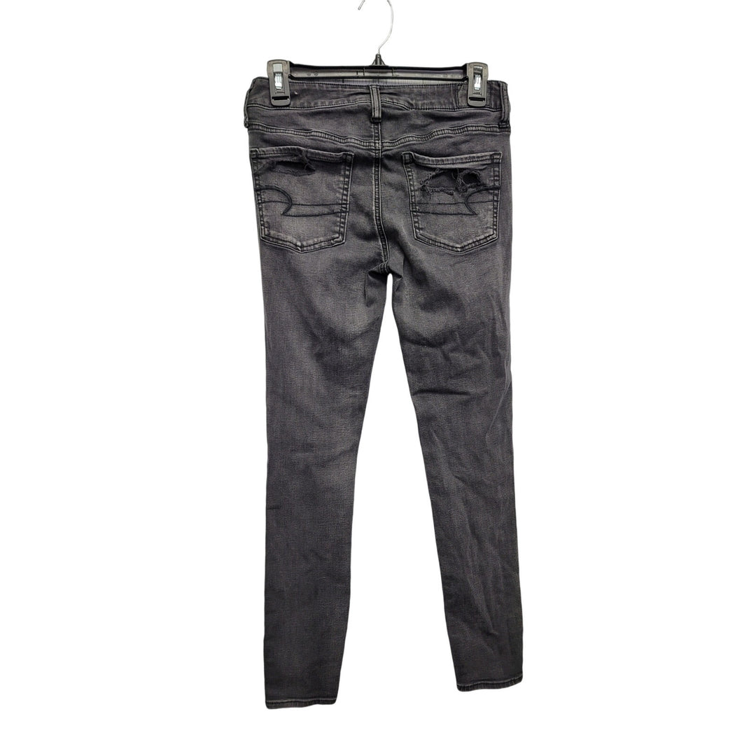 American Eagle Womens 6 Factory Distressed Cotton Viscose Denim Jeggings
