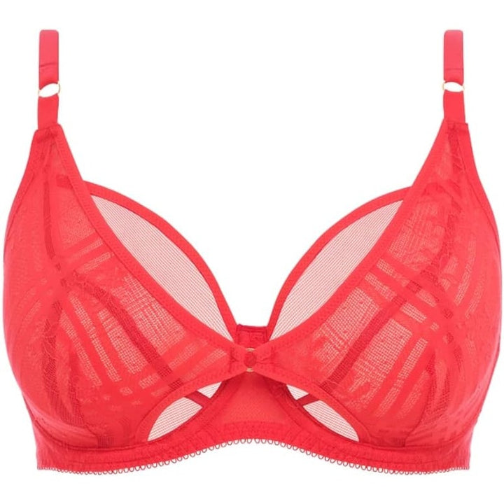 New Freya Womens Fatale 32DDD Chilli Red Lace Back Hook Underwire High Apex Bra