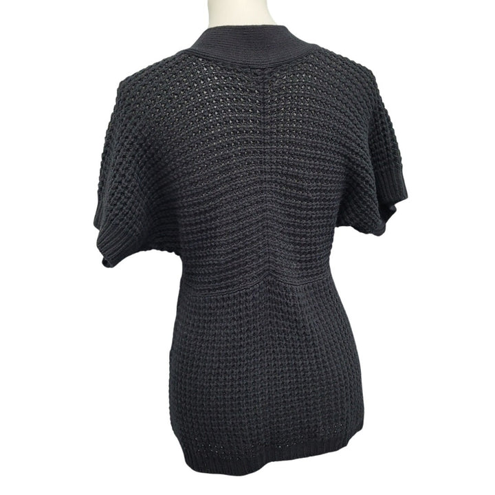 Oh Baby Womens Large 100% Acrylic Short Sleeve Maternity Knit Cardigan Sweater