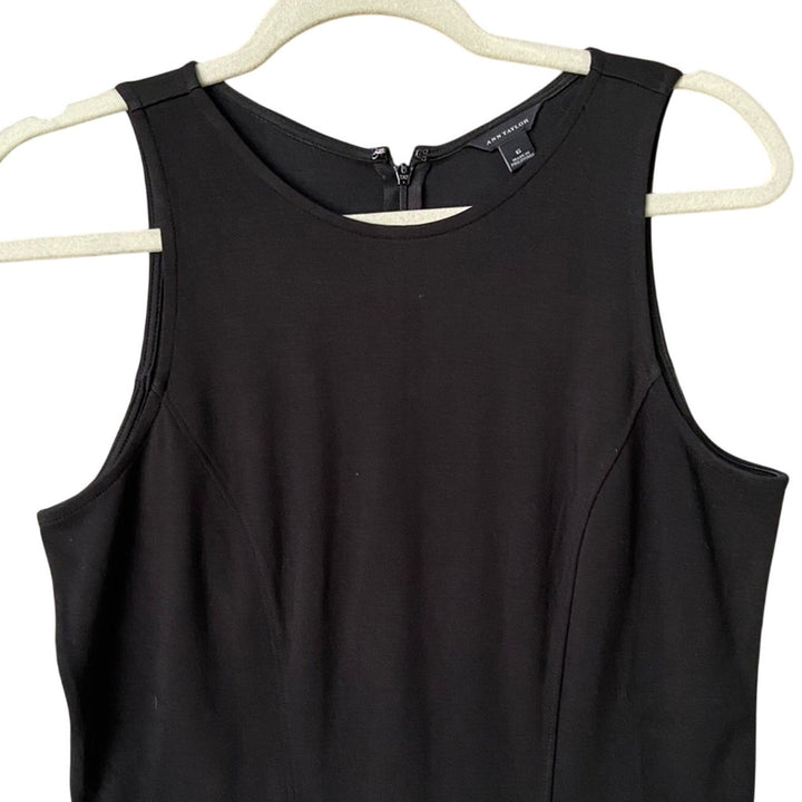 New Ann Taylor Womens Size 6 Sleeveless Back Zip Striped A Line Fit Flare Dress