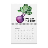 2026 Wall Calendar - We Got The Beet Design, Kitchen Decor, Gardening Gift, Planner, Vegetable Art, Monthly Organizer, Gift Idea