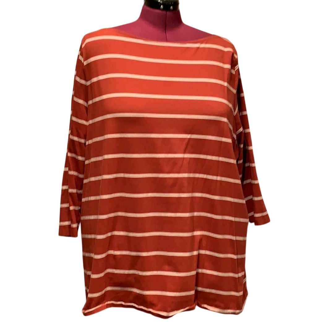 2 American Rag Ava &amp; Viv Womens 3X Cotton Rayon Blend 3/4 &amp; Short Sleeve Tops