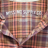 Mossimo Supply Co Mens 2XL 100% Cotton Plaid Long Sleeve Button Up Shirt