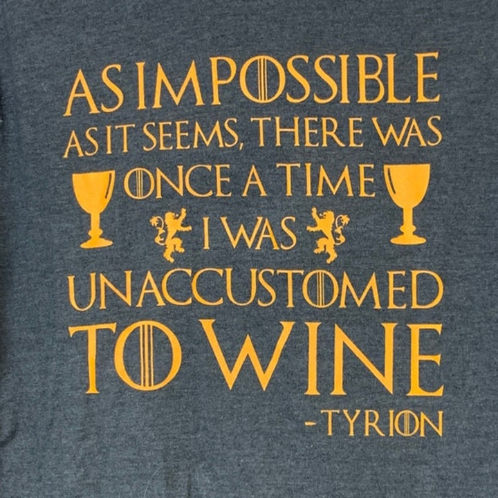 Anvil Womens Large Game Of Thrones Tyrion Quote Long Sleeve Lightweight Hoodie