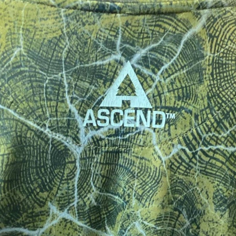 Ascend Mens Large Long Sleeve Athletic Polyester Blend Shirt Top Sportswear