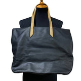 Carlos Santana Black White Faux Leather Large Handbag Purse Shoulder Bag