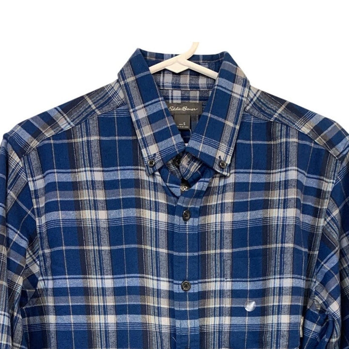 New Eddie Bauer Mens Small Long Sleeve Eddies Field Flannel Button Up Shirt