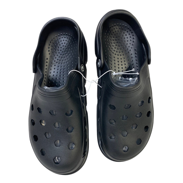 New Mens Size 10 Black Clog Sandal Round Toe Slip On Garden Water Shoes