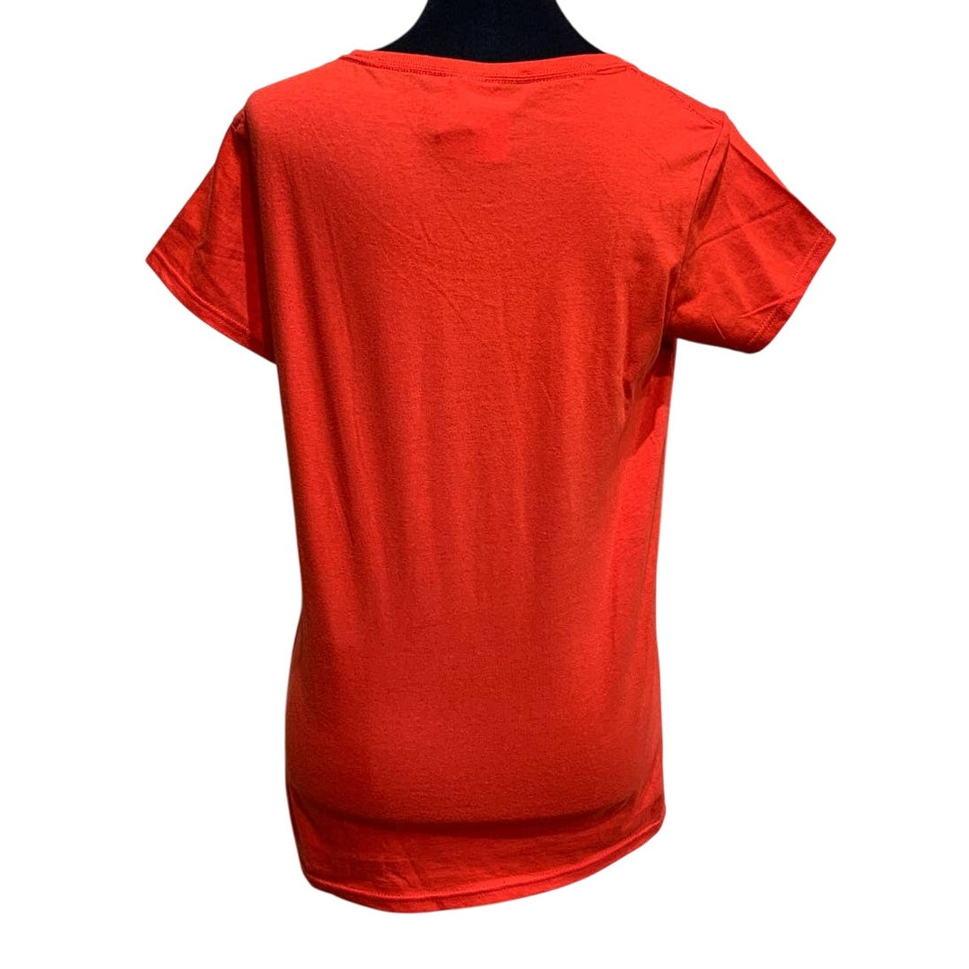 New Dandelion Make a Wish Medium 100% Cotton Red Short Sleeve Crew Neck Tee