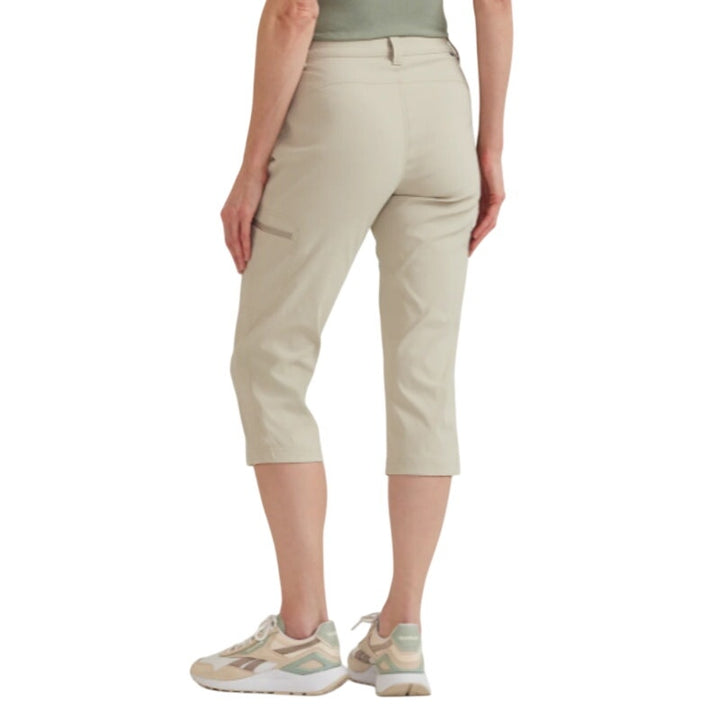 New Eddie Bauer Womens Size 18 Pumice Light Khaki UPF 50+ Guide Capri Pants