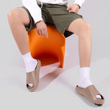 Yueerlu Mens Size 7.5 Tan Soft Cloud Slide On Cushioned Sandals House Slippers