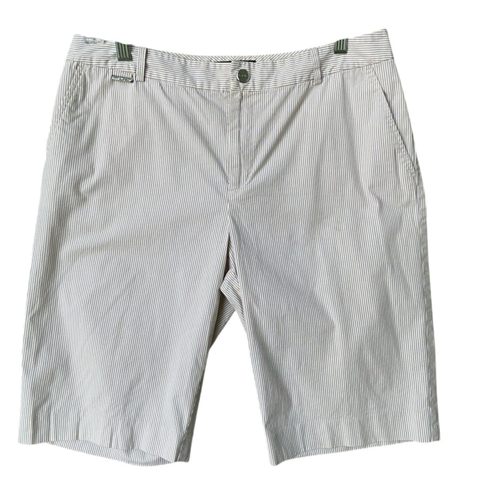Lauren Ralph Lauren Active Womens Size 10 Striped Seersucker Bermuda Shorts