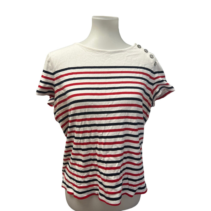 3 Chaps Croft &amp; Barrow Womens XL Short Sleeve Cotton Blend Tee Shirts Lot