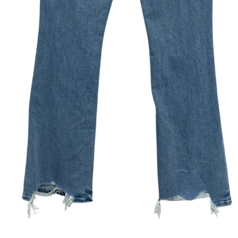 New American Eagle Womens Size 6 Kick Boot Factory Distressed Denim Blue Jeans