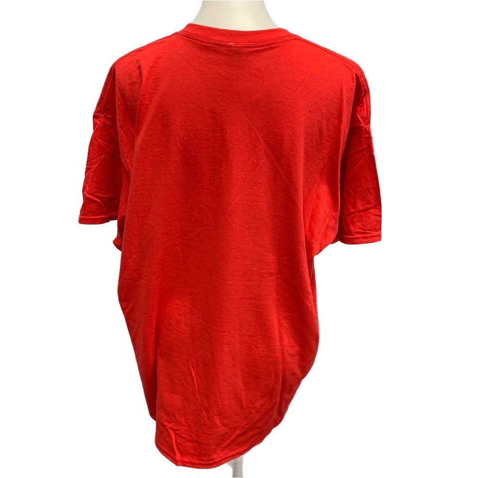 Hand Printed XL Swift Karma 87 Guy on Kansas City Chiefs Football Tee Shirt