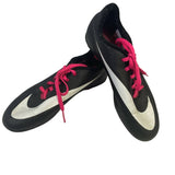 NIKE Kids Size 2Y Girls Pink Black Soccer Cleats Spikes Athletic Shoes Sneakers