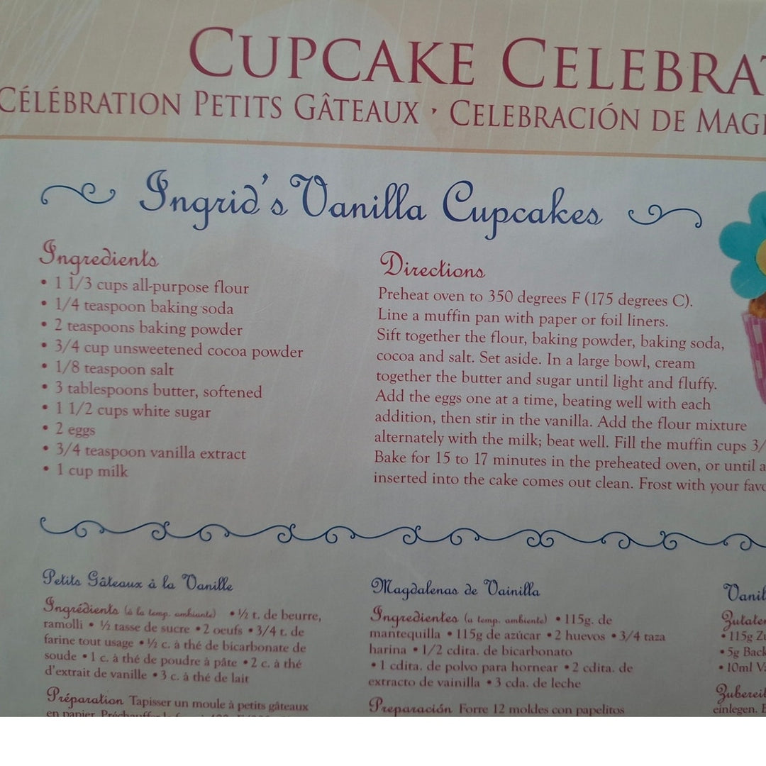 Eurographics Puzzle Cupcake Celebration 1000 Piece Jigsaw Puzzle w Recipe