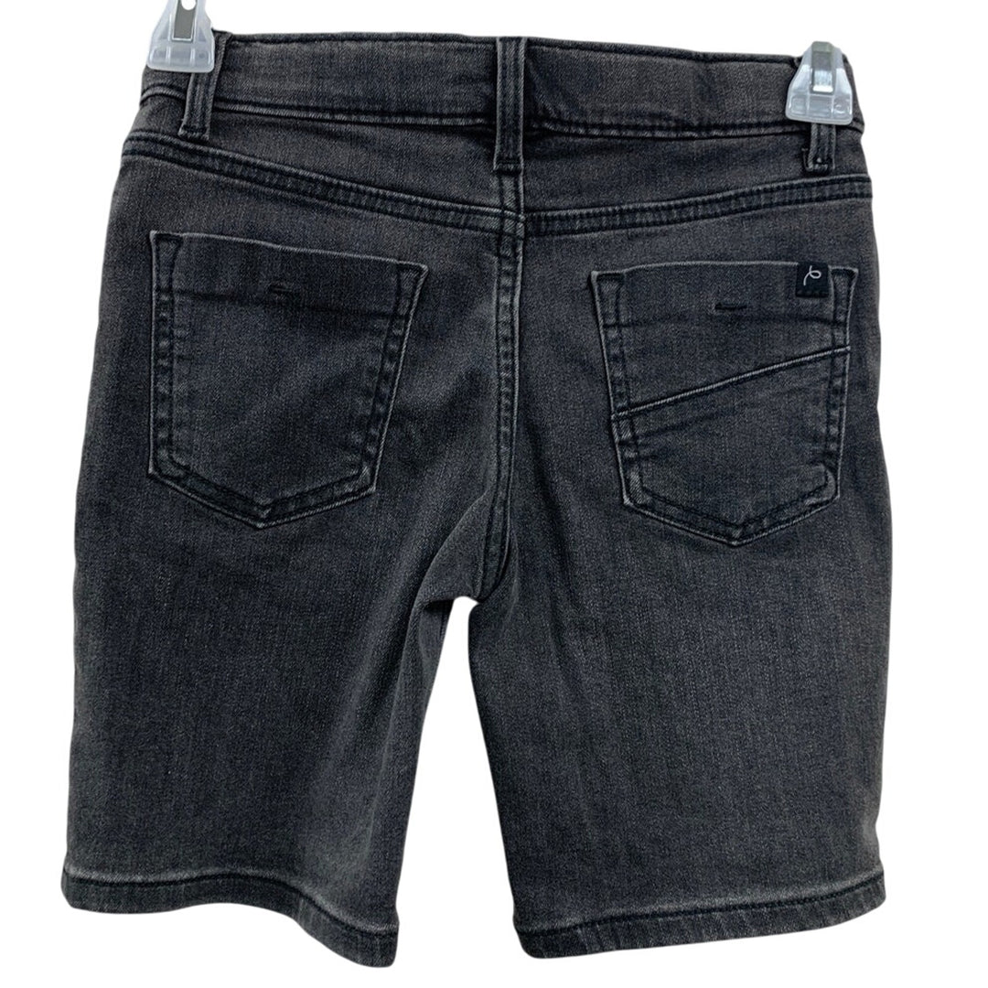 NWT New Art Class Kids Large (10/12) Adjustable Waist Denim Black Jean Shorts
