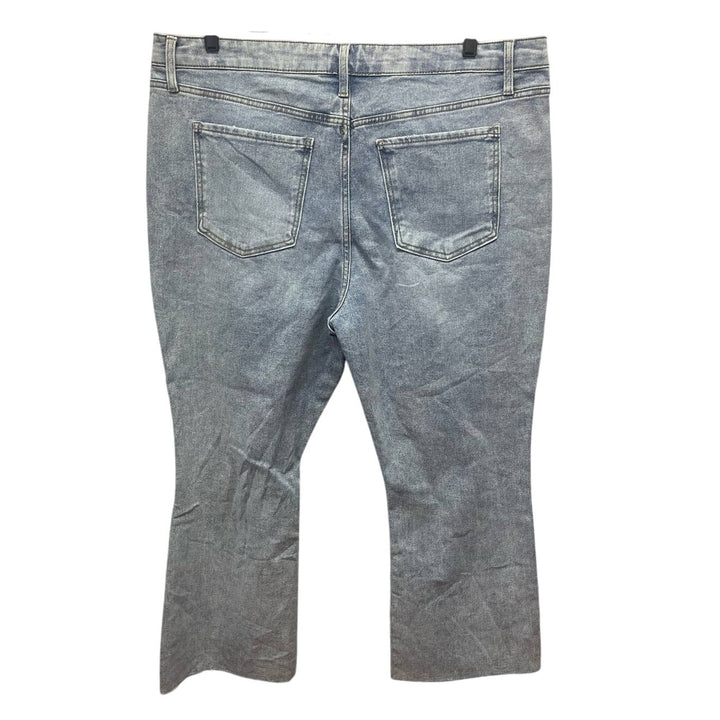 New Terra &amp; Sky Plus Size 20W Stone Washed High Rise Stretch Denim Blue Jeans