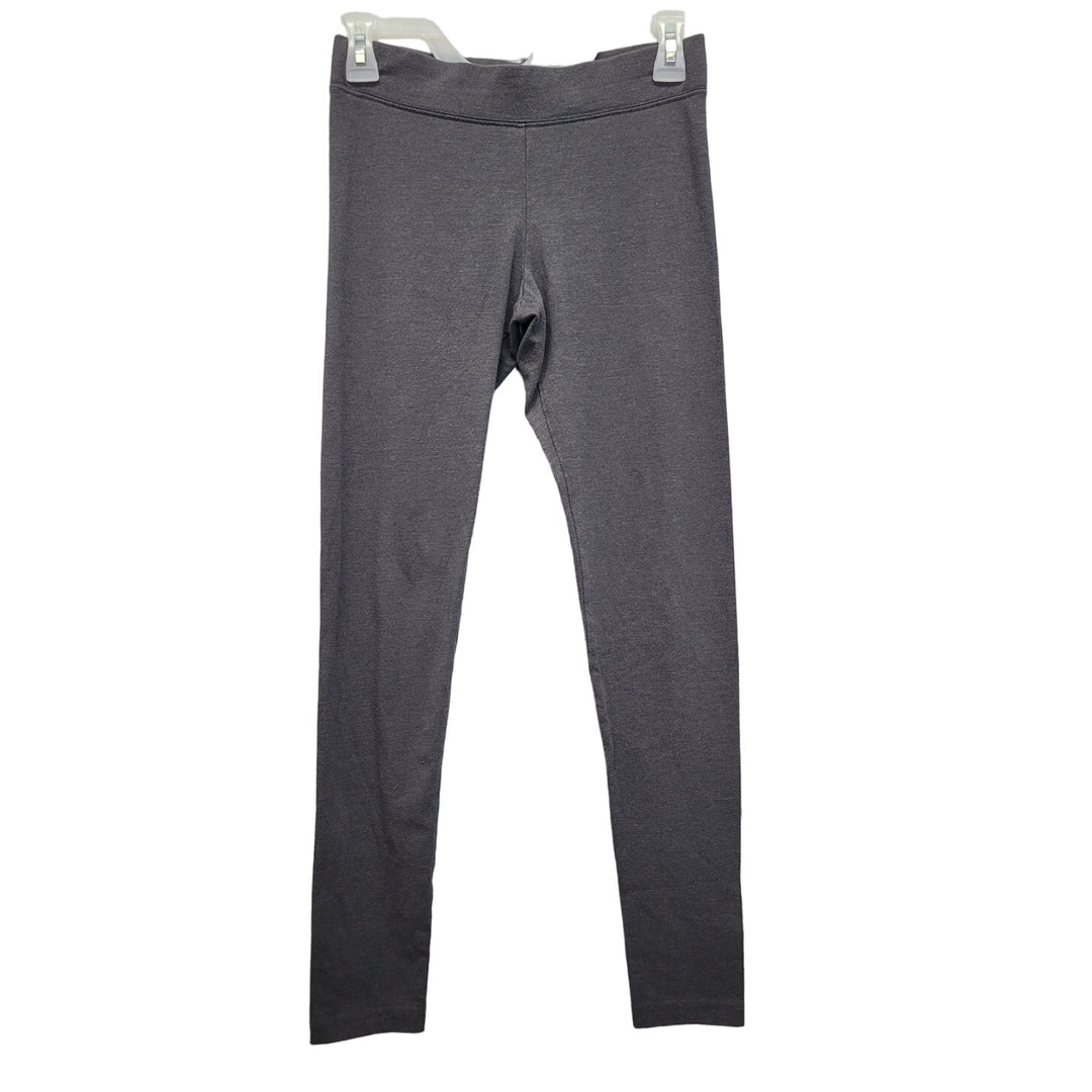 Aeropostale Womens Medium Gray Cotton Blend Stretch Waist Leggings