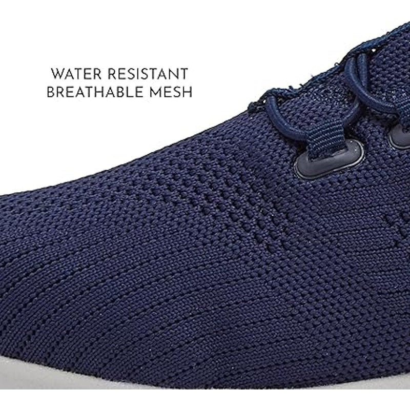 Avia Womens Size 6 Navy Blue Anchor Mesh Slip On Slip Resistant Non Skid Shoes