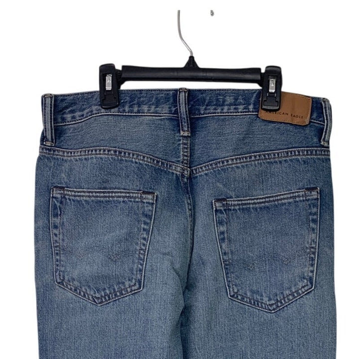 New American Eagle Mens 29X30 Cotton Blend Athletic Loose Denim Blue Jeans