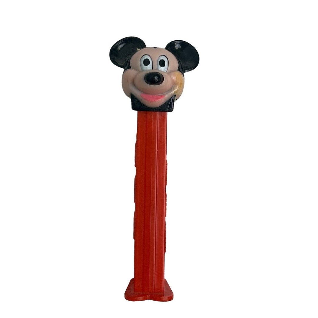 Vintage Anchor Disney Mickey Minnie Mouse Glass Mug Pez Dispenser Lot