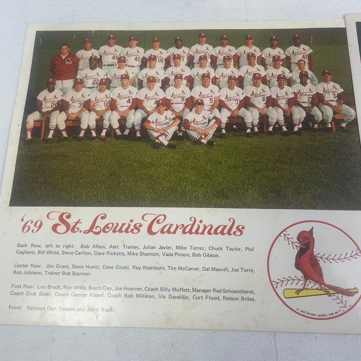 Vintage 1964 1968 1969 St Louis Baseball Cardinals Official Team Photos