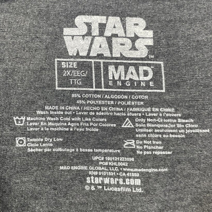 New Star Wars XXL Beatles Inspired Darth Vader Cotton Blend Short Sleeve Tee