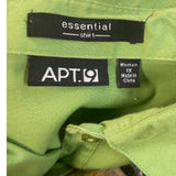 Apt 9 Womens Plus Size 1X Cotton Blend Long Sleeve Button Up Collared Shirt