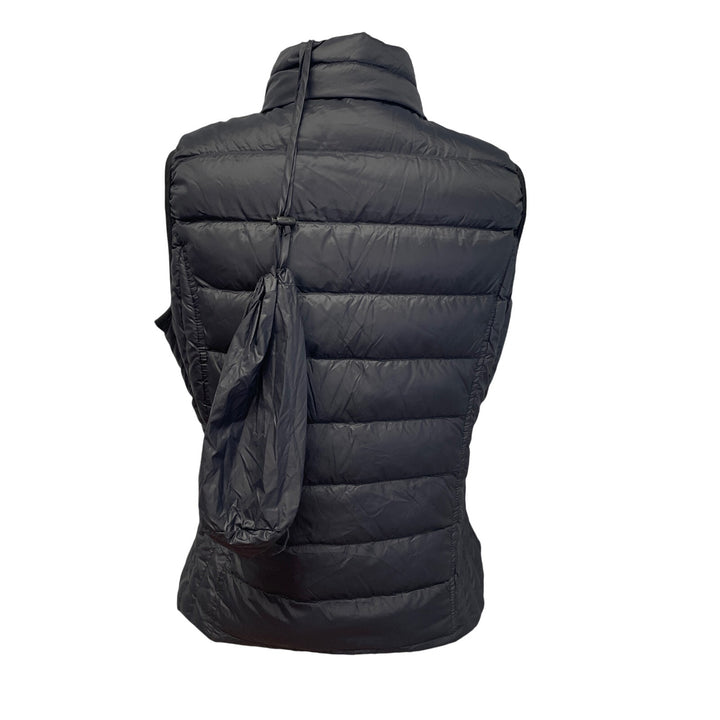 New Hand Printed Upcycled Womens Medium Poppy Flower Weatherproof Puffer Vest