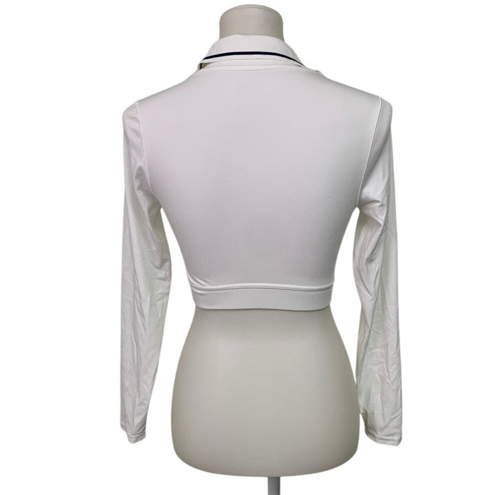 New Offline by Aerie Womens Medium Long Sleeve V Neck Collared Athletic Shirt
