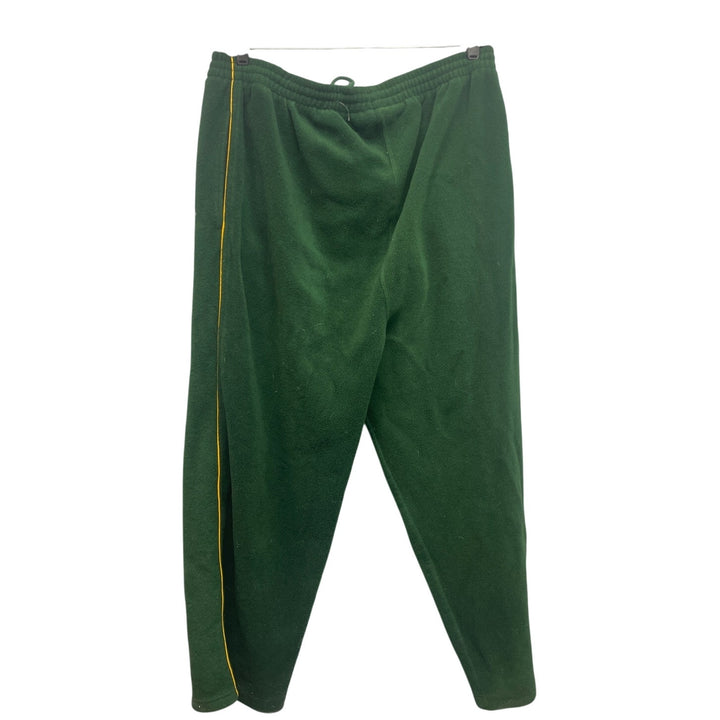NFL Mens Large Green Bay Packers Side Stripe Drawstring Waist Pants w Pockets