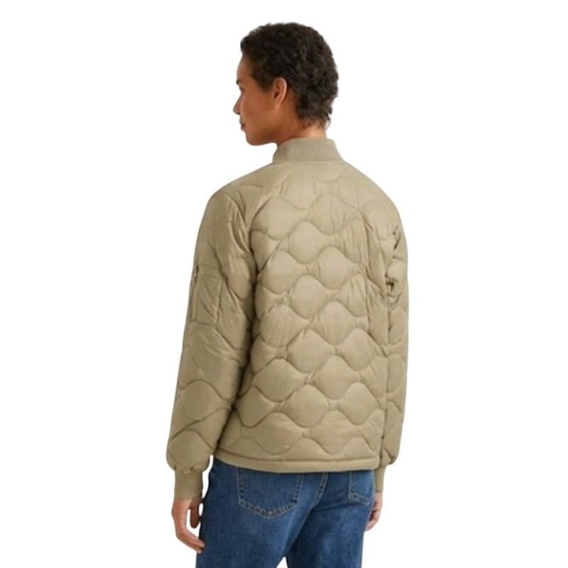 New Eddie Bauer Womens XXL Beige Pumice Shaw 650 FP Down Puffer Bomber Jacket