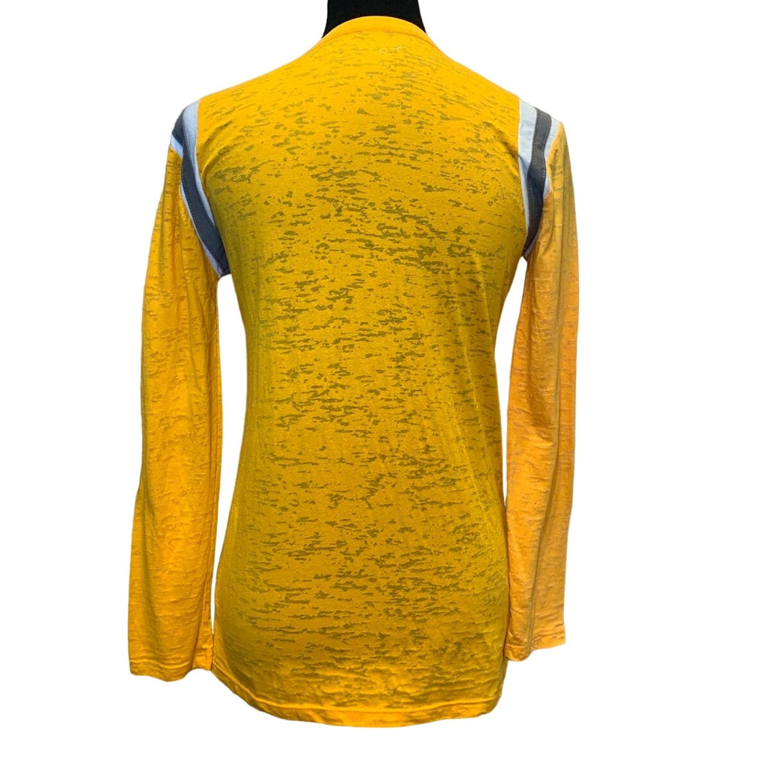 Mizzou Womens Large University Columbia Missouri Tigers Long Sleeve V-Neck Tee