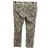 'S Max Mara Womens Size 8 Spotted Zip Front Cotton Blend Casual Pants Trousers