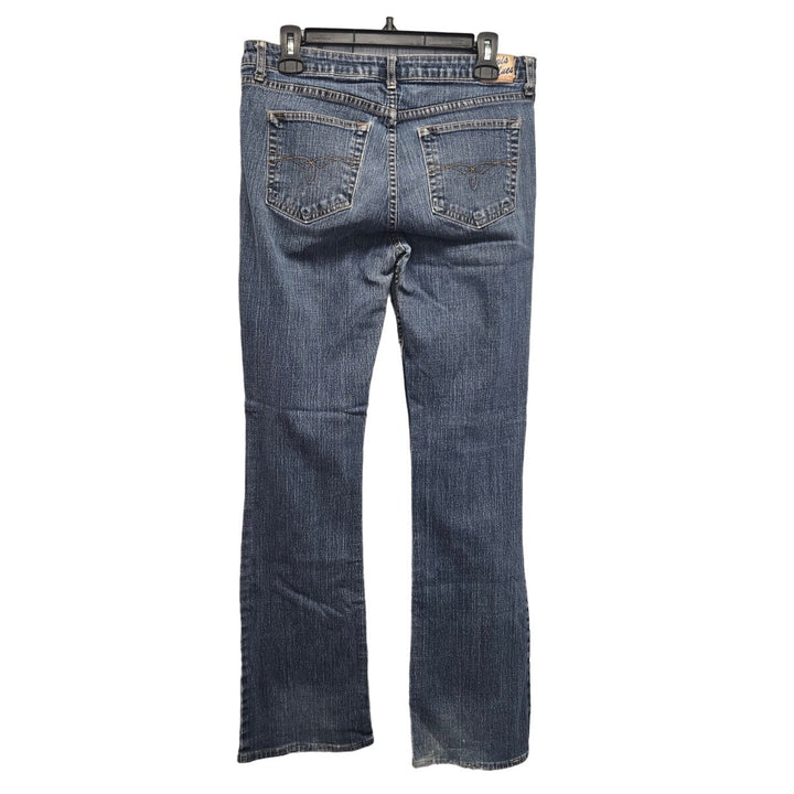 Paris Blues Juniors 13 Stretch Cotton Factory Faded Boot Cut Denim Jeans