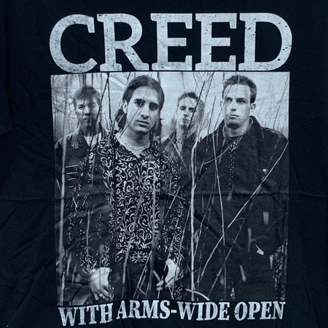 New Creed With Arms Wide Open Mens Medium Short Sleeve Crew Neck Tee Shirt