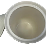 Vintage Pfaltzgraff Ceramic Tea Rose Floral Flour Canister w Chip and Lid