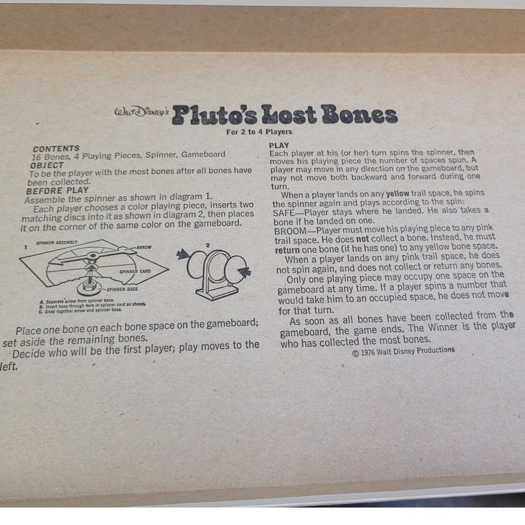 Vintage 1976 Walt Disney Pluto&
