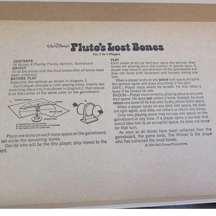 Vintage 1976 Walt Disney Pluto&