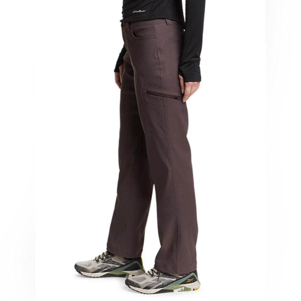New Eddie Bauer Womens 20W Aubergine Purple Rainier UPF 50+ Pull On Jogger Pants