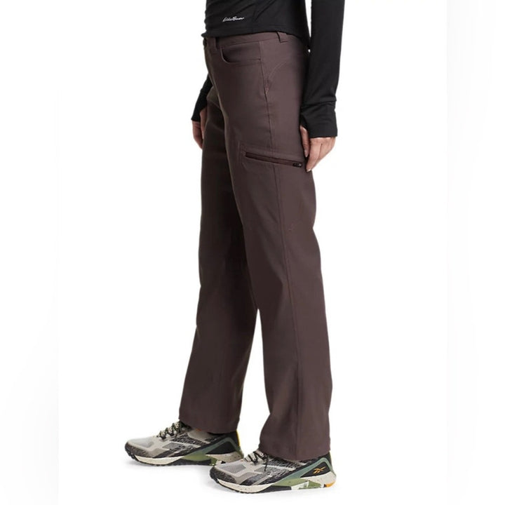 New Eddie Bauer Womens 20W Aubergine Purple Rainier UPF 50+ Pull On Jogger Pants