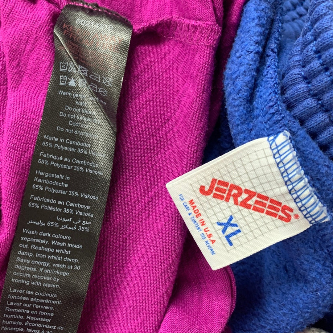 Lot of 2 Avenue Jerzees Womens XL 14 Short Sleeve T Shirt Sweatpants Outfit