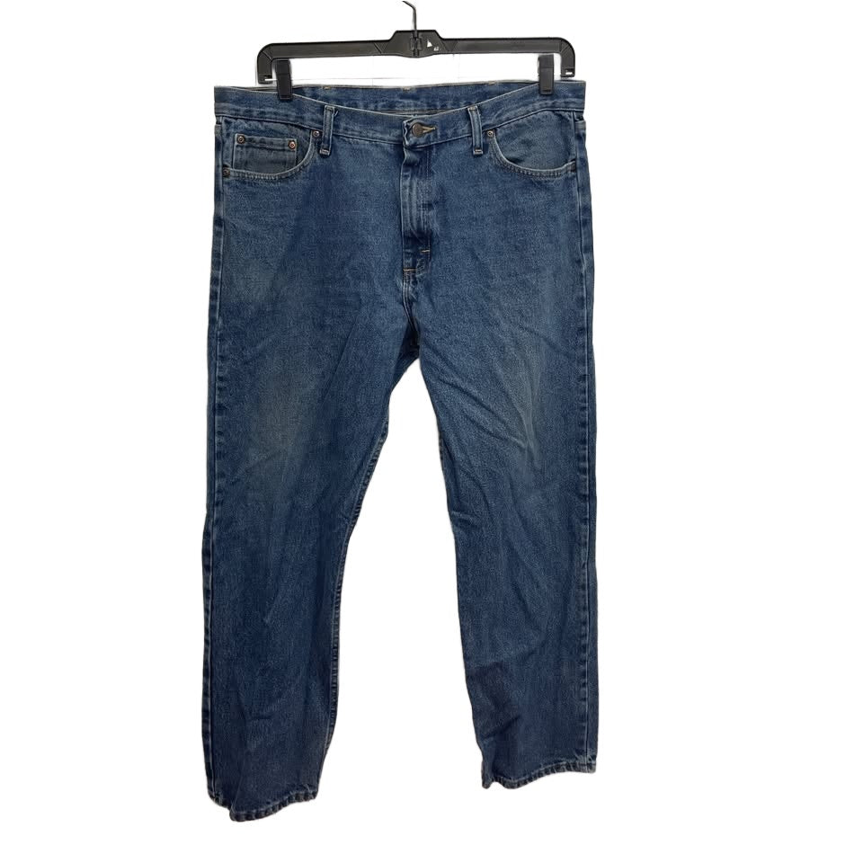 Lot of 2 Wrangler Mens 38 X 32 100% Cotton Medium Wash Denim Blue Jeans
