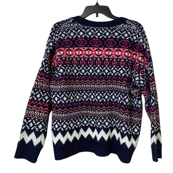 Cupcakes and Cashmere Womens Large Long Sleeve Button Up Cardigan Sweater