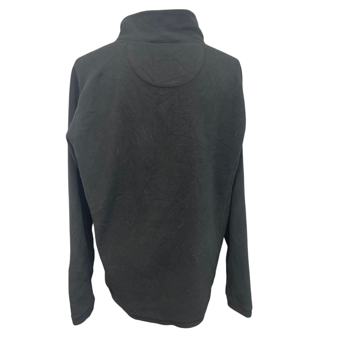 LL Bean Mens Large Regular 1/4 Zip 100% Polyester Long Sleeve Pullover Sweater